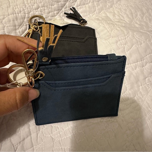 Set of 2 Card & Coin Purse Key Chain - Picture 2 of 4